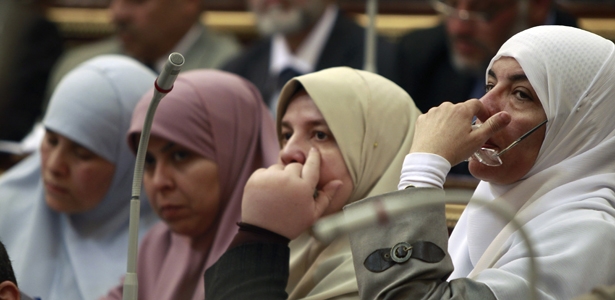 Female Members of the 2012 Parliament attend a parliament session in Cairo. Credit: Reuters