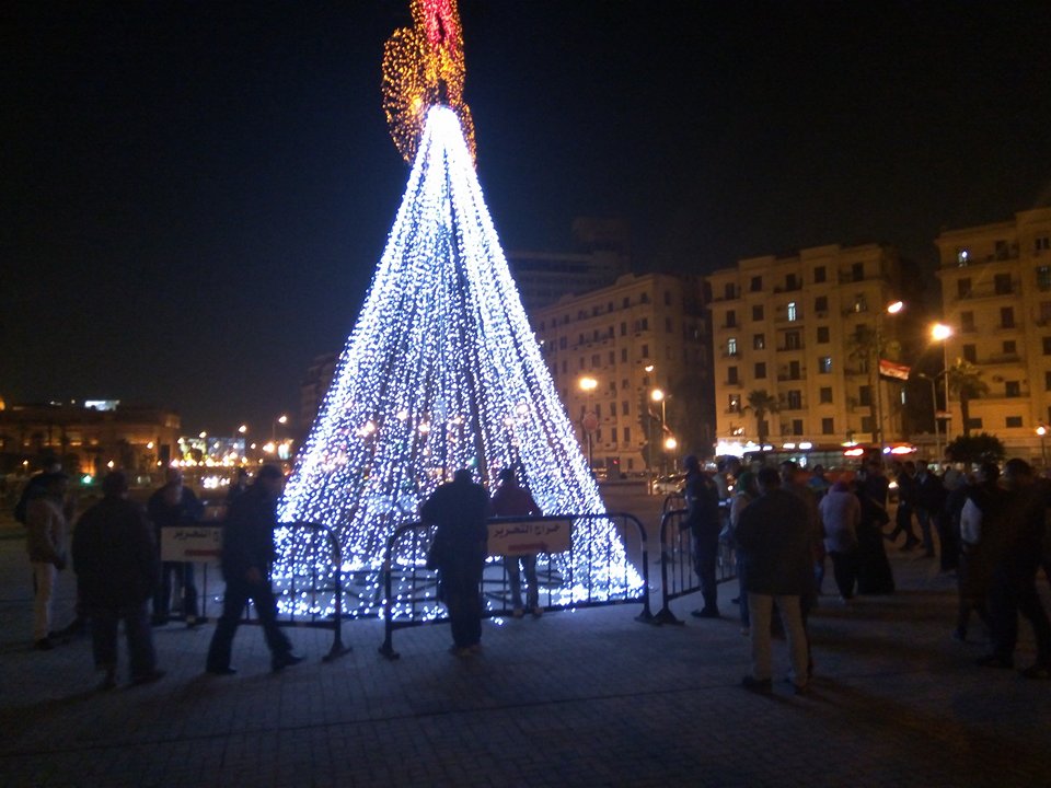 The Heart of Cairo Illuminated with a ChristmasMulid Tree Egyptian