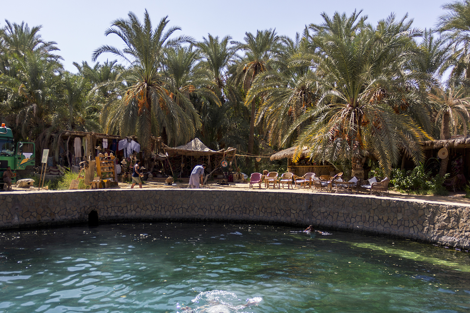 Cleopatra's bath is one of Siwa's most popular mineral springs