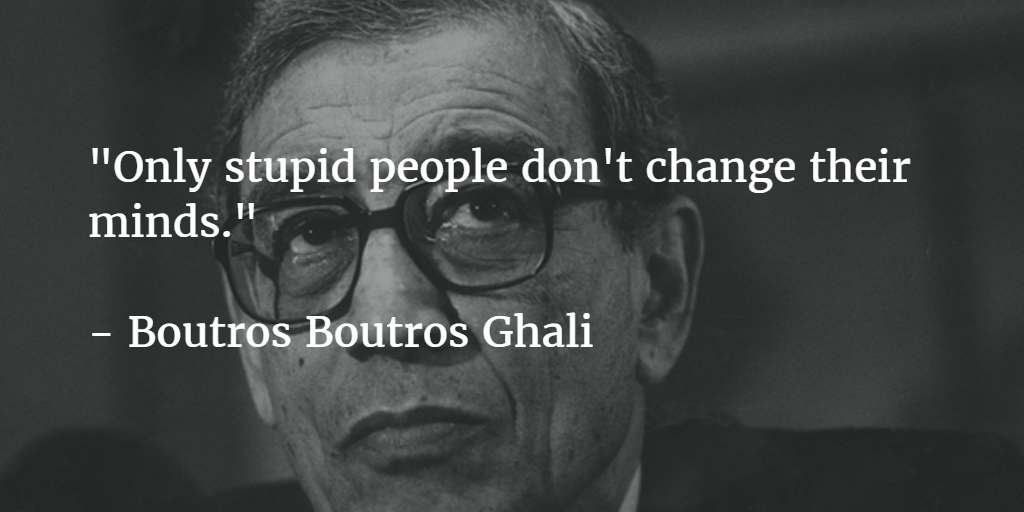 10 Memorable Quotes by Former UN Secretary General Boutros 