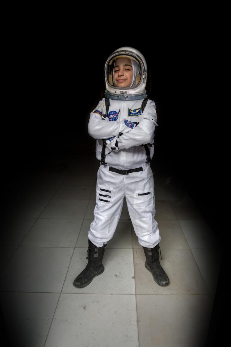 “Ever since we studied the solar system in primary school, I have wanted to be an astronaut. I would imagine myself up in the sky discovering new things." - Haja, 12, 'future astronaut'