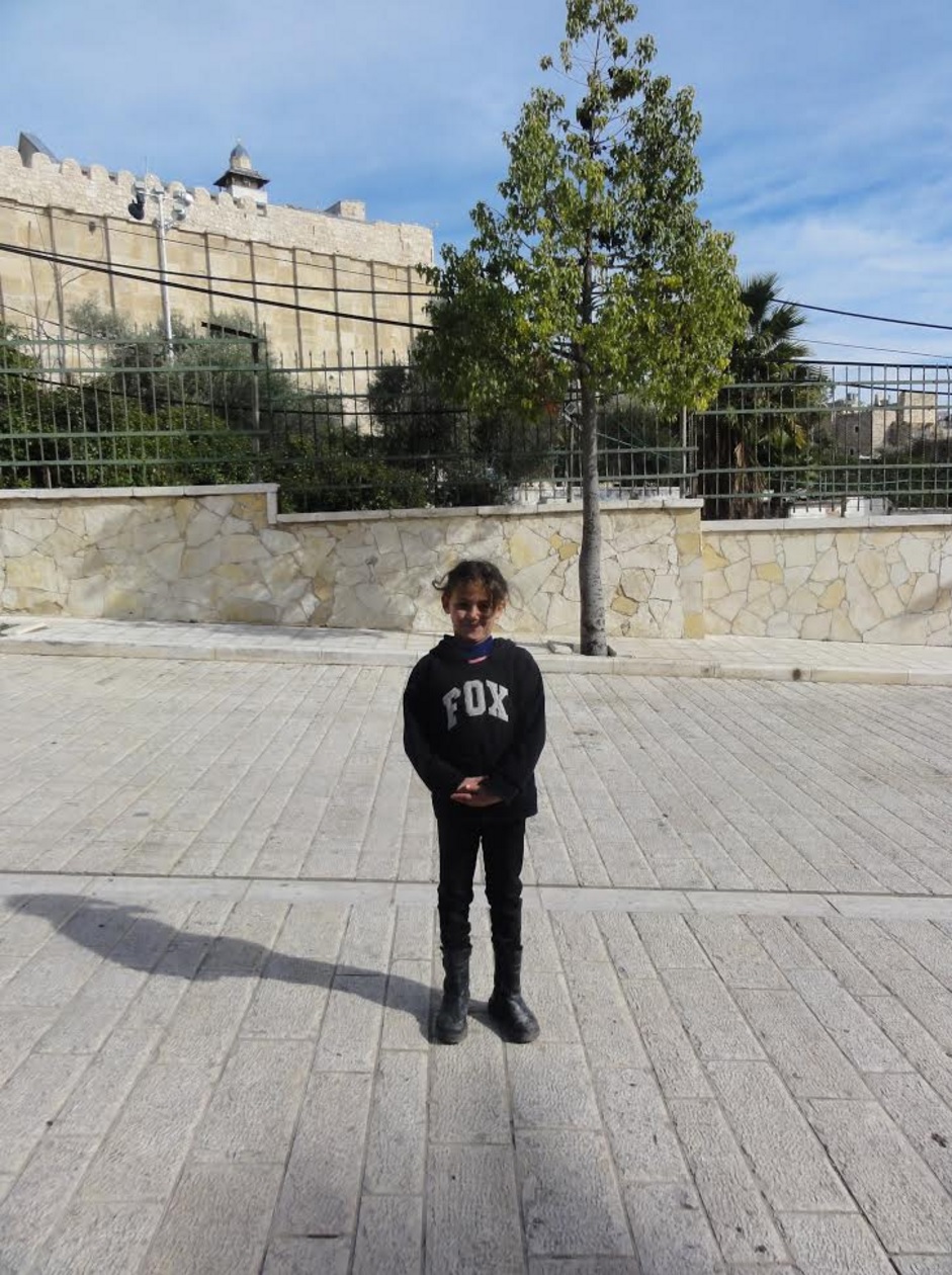 Young girl outside the Tomb of Patriarchs