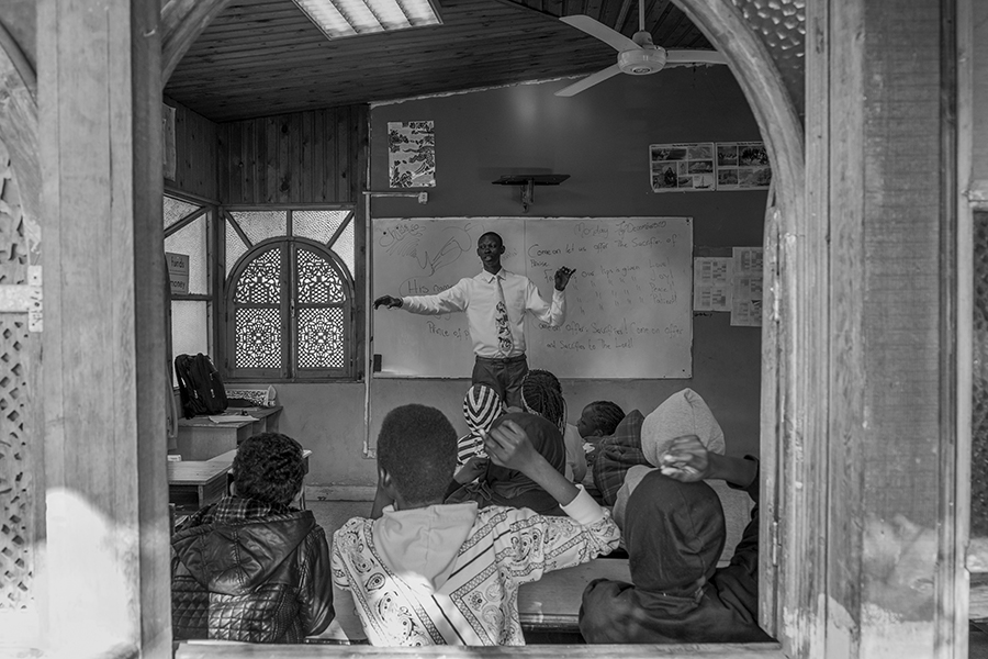 A teacher during classtime