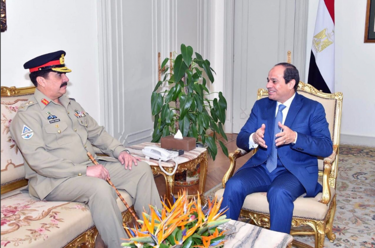 Sisi Meets Pakistani Army Chief in Egypt to Discuss Regional Security ...