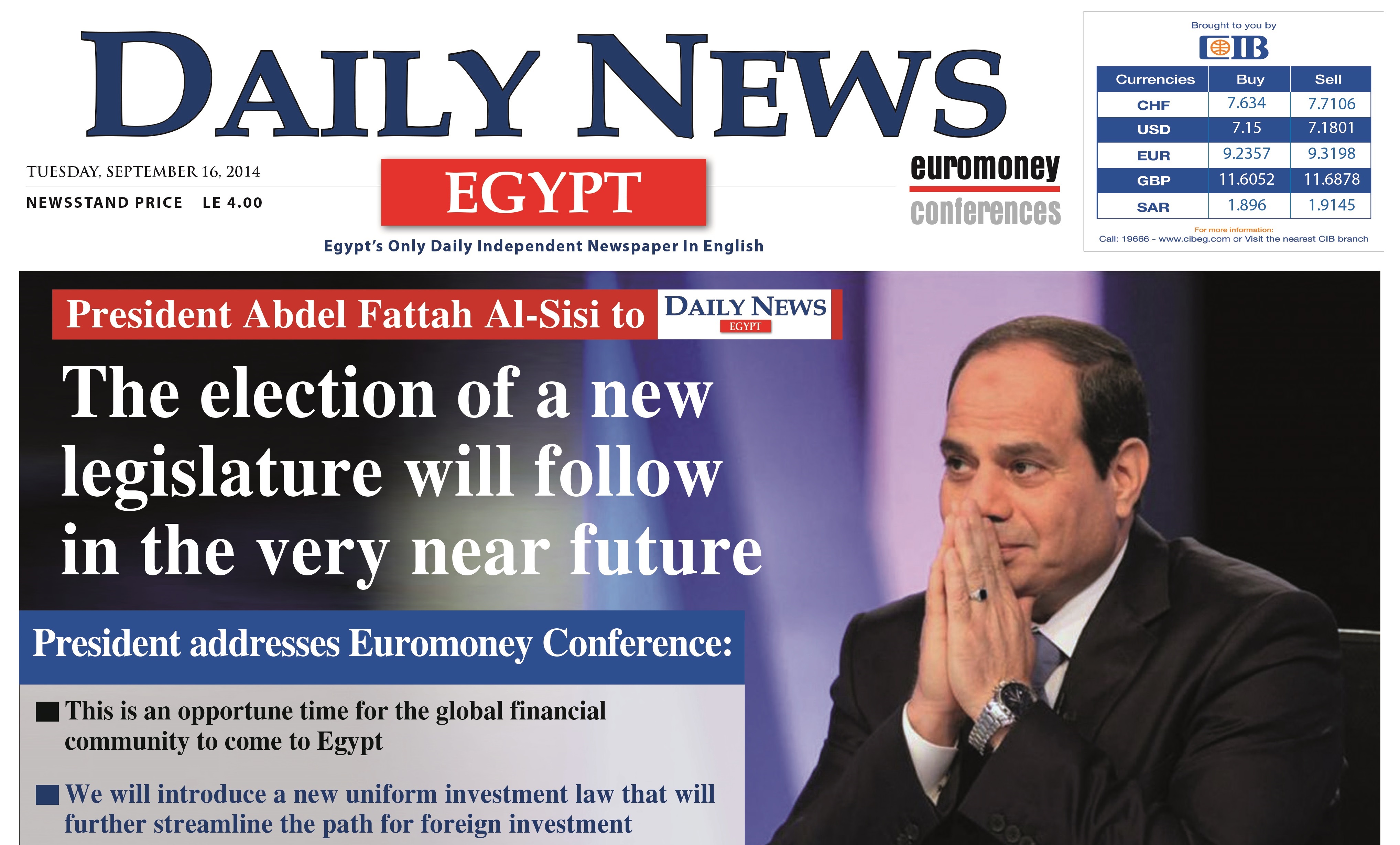 Daily News Egypt (DNE) is an English-language daily Egyptian newspaper esta...