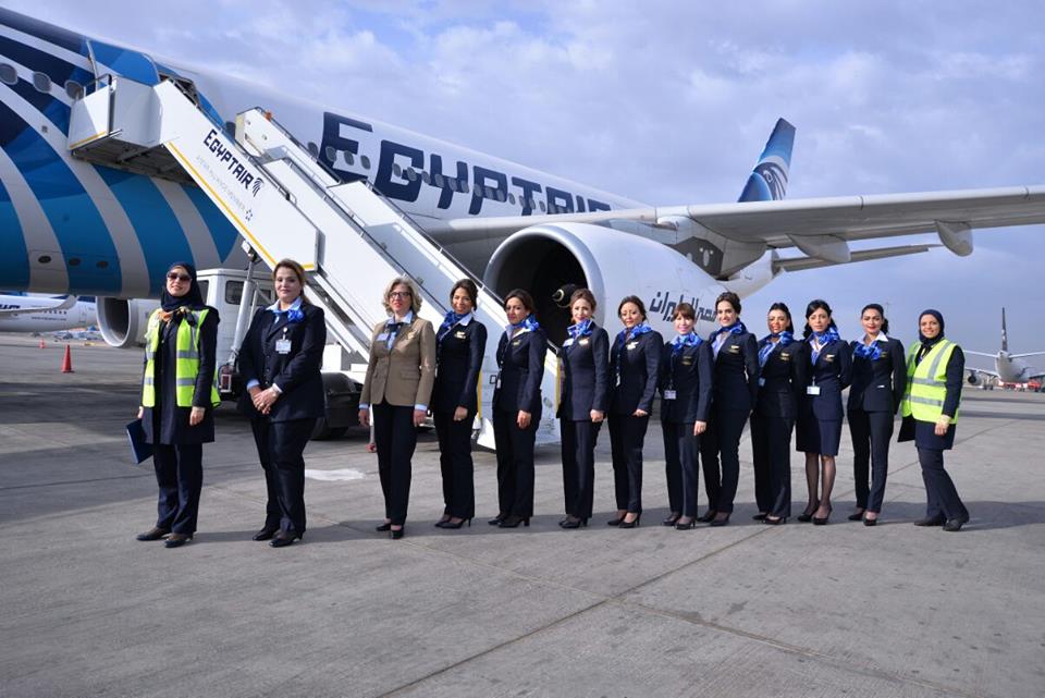 Egyptair Launches Two Flights With Full Women Crews Egyptian Streets