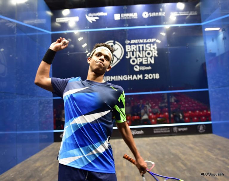 4 Egyptian Champions Rank First at the British Junior Squash Open