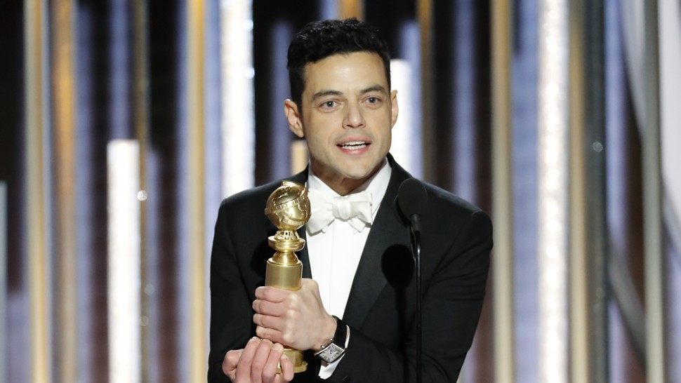 Image result for rami malek golden globes