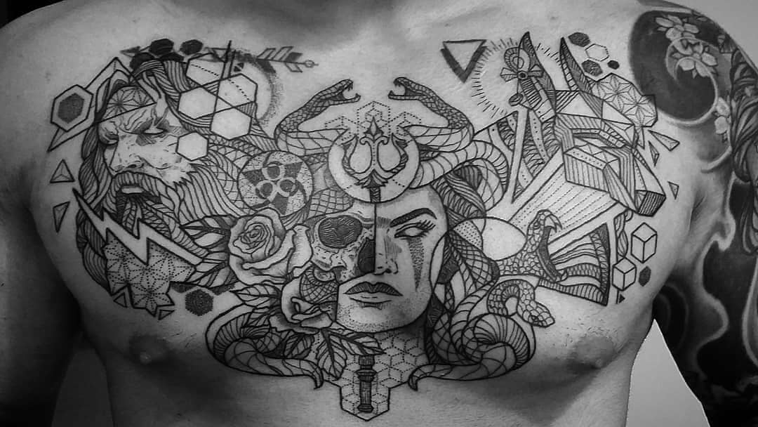 Indian Origin Tattoo Artist Swasthik Iyengar Creating Traditional Tribal   Indian Artwork Tattoos