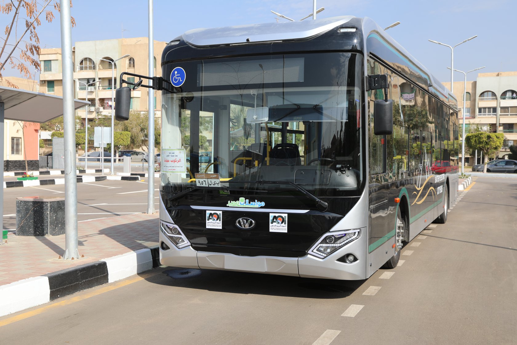 Mwsalat Misr Launches Electric Bus Route in Cairo Egyptian Streets