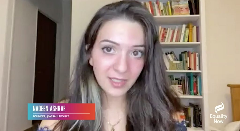 Egyptian Activist Nadeen Ashraf Honored by Equality Now Among International Public Figures
