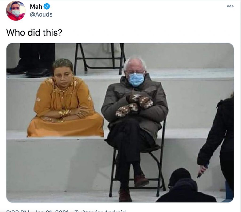 Bernie Sanders Meme Reaches Egypt