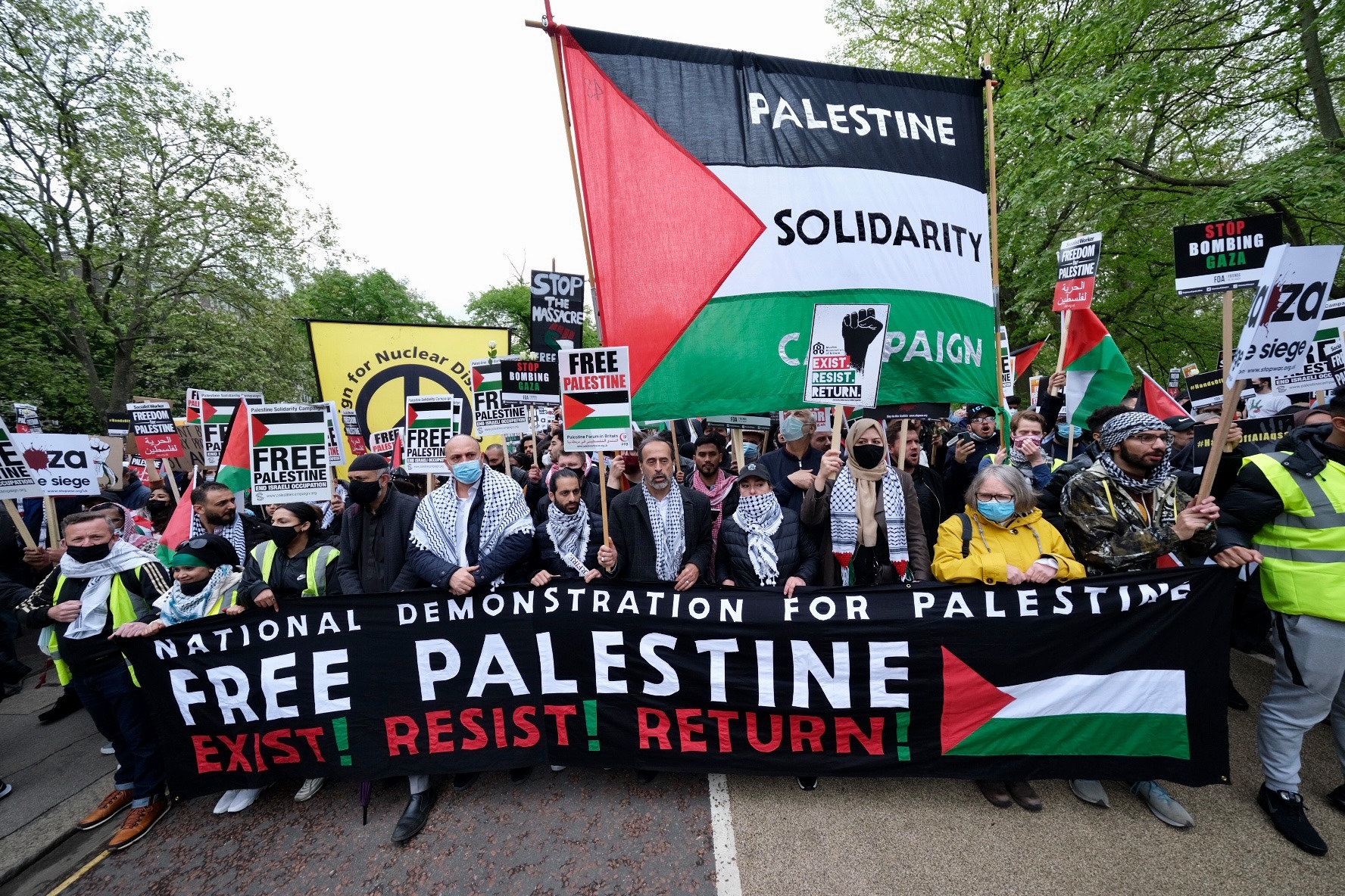 In Photos ProPalestine Protests Sweep the Globe Egyptian Streets