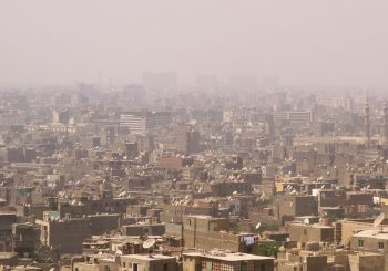 Cairo, Egypt covered in smog air pollution