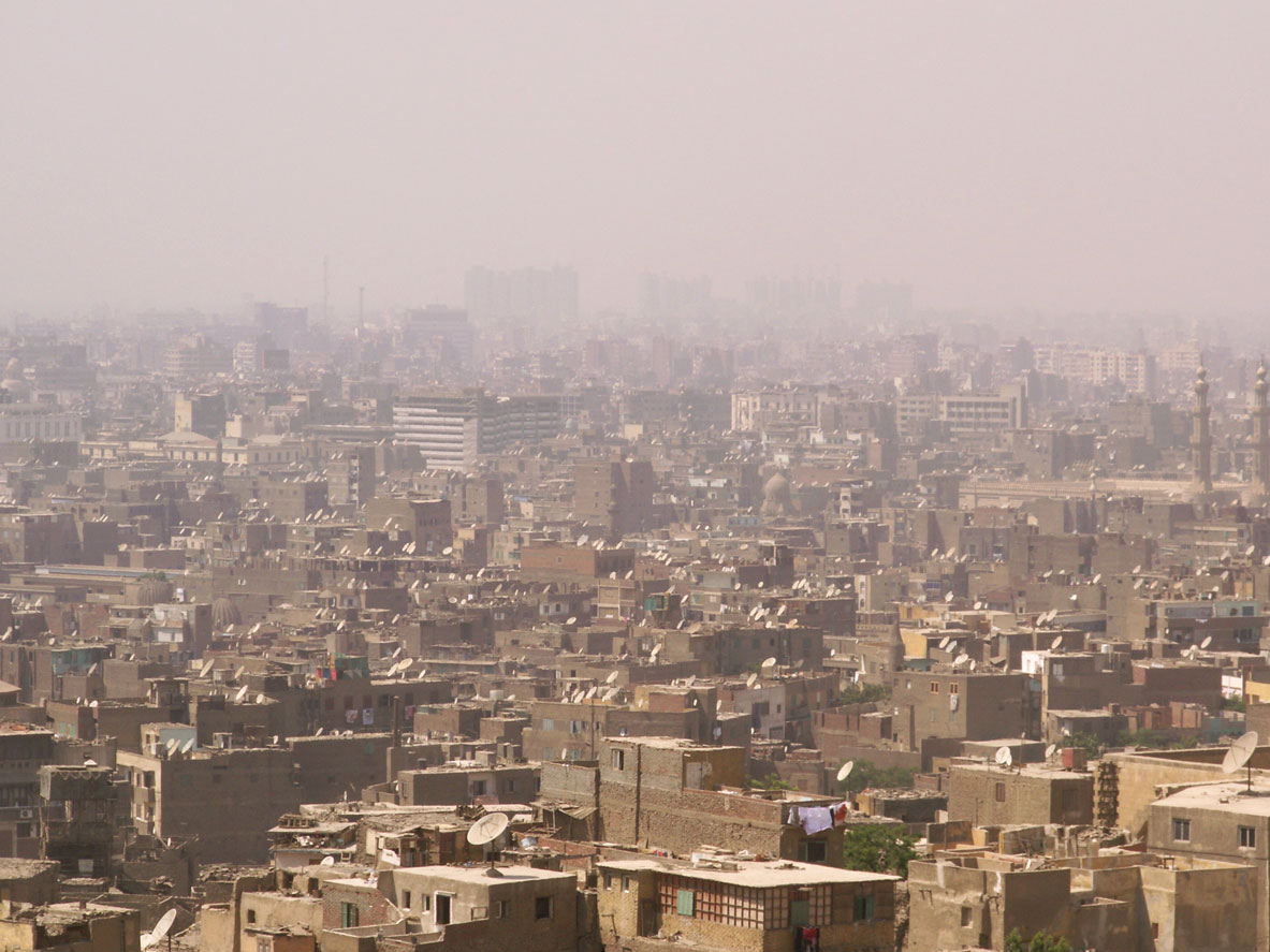 Cairo, Egypt covered in smog air pollution