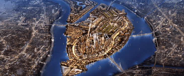 A digital model of Horus City. Image Credit: BBC