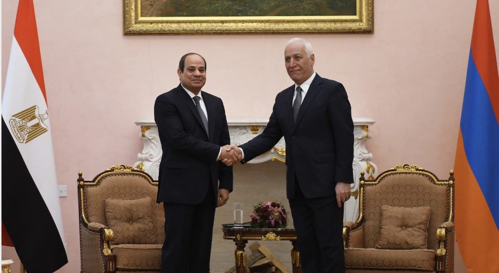 Sisi Arrives In Armenia In First Ever Visit By An Egyptian President 