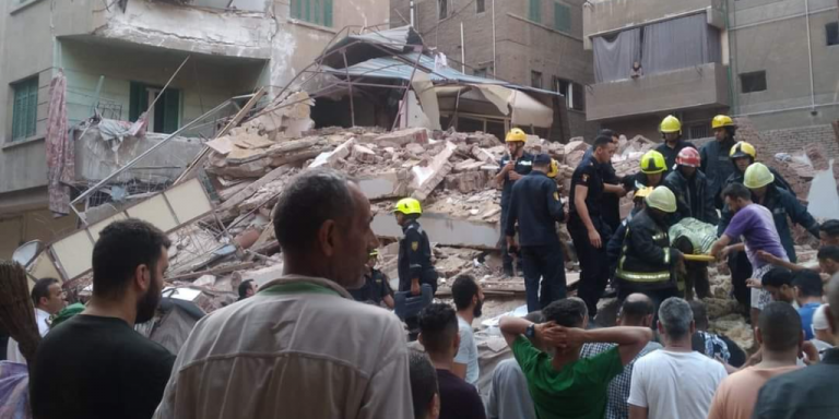 Cairo Building Collapse Kills Four, Injures Five | Egyptian Streets