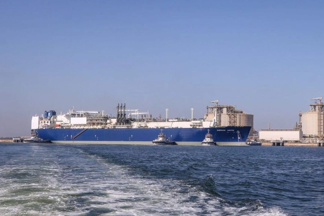 Egypt Reports No Casualties After Damietta Port Gas Vessel Fire Egypt Reports No Casualties After Damietta Port Gas Vessel Fire
